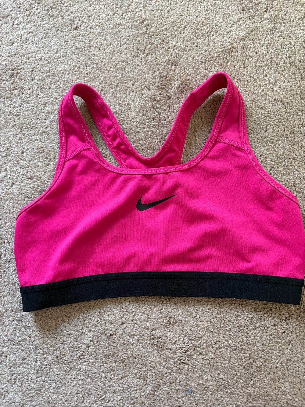 💗 NIKE - Pink Black Medium Sports Bra